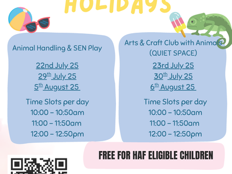 Summer Holidays - Activities with Animals