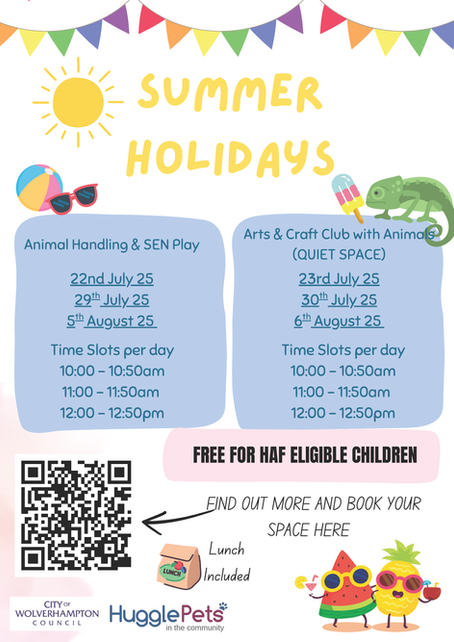 Summer Holidays - Activities with Animals