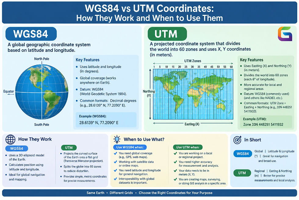 WGS84 vs UTM Coordinates