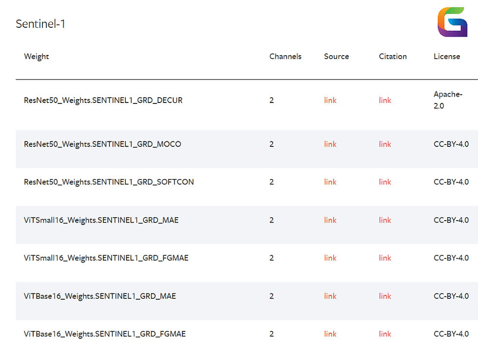 Pretrained Weights in GeoAI