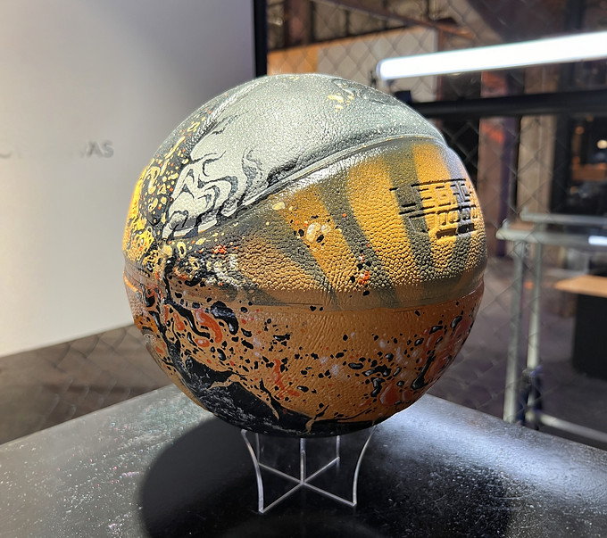 graffiti hand painted basketballs urban art street style nba art artist berlin style typo letters spray paint animal print