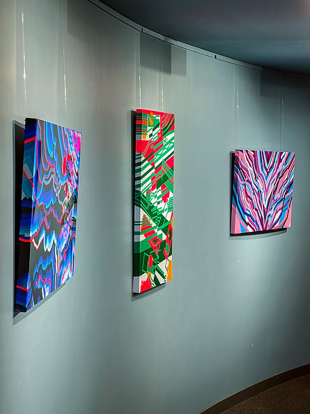 Kunstwerk artwork tempowerk young artist berlinm künstler künstlerin tape art epoxi resin moderne Kunst