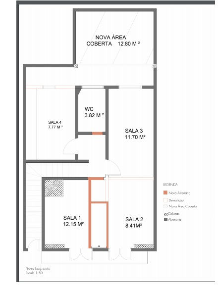 Planta apartamentos com mudanças