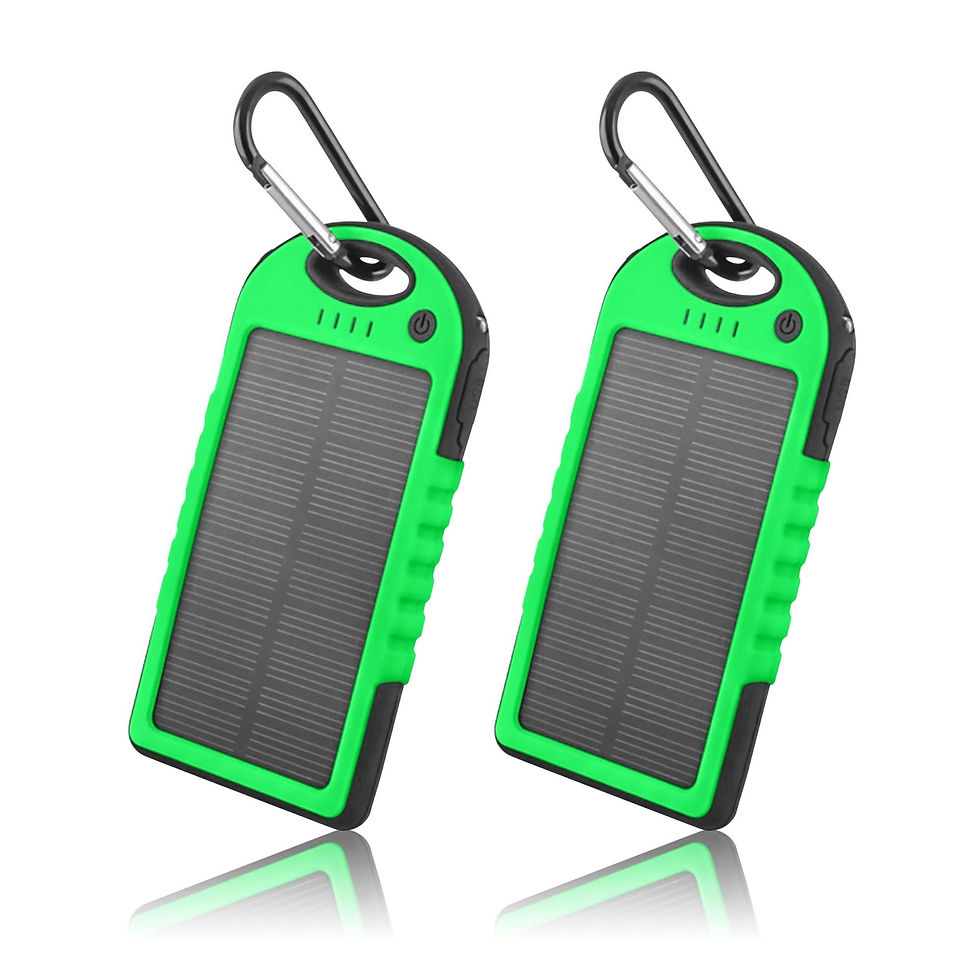 Miniatura: EcoTrek 5000mAh Dual-Port Solar Chargers - 2 Pack