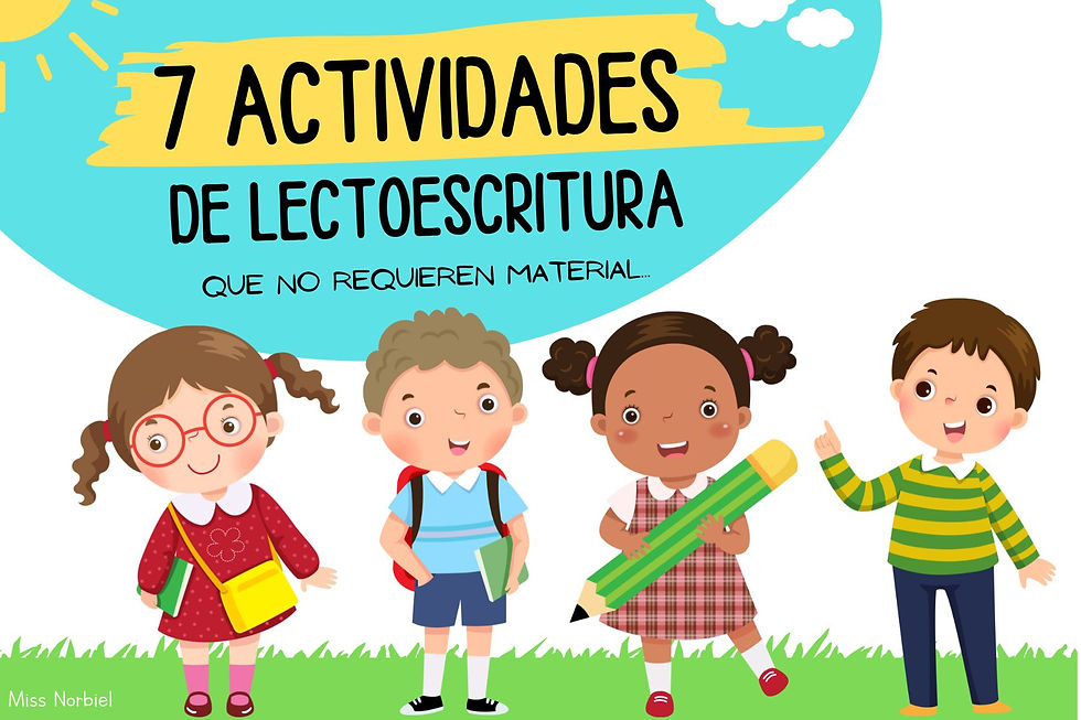 Actividades de lectoescritura para preescolar y primer grado de primaria