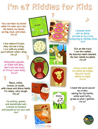 i m a positive kid free printable activities riddles for kids what am i