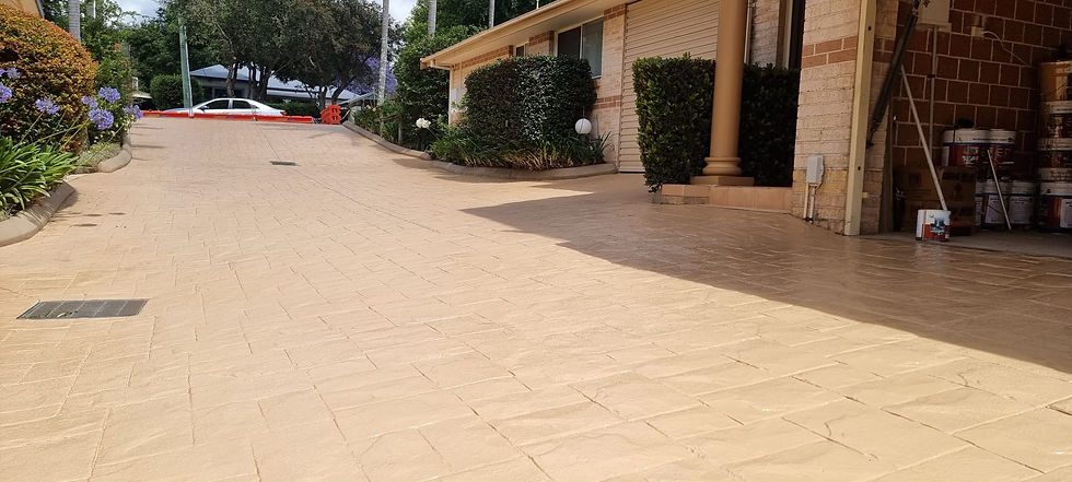 Driveways high pressure cleaning and painting