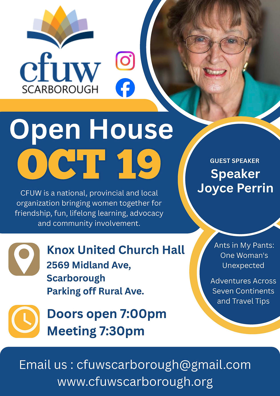 Travel Adventurer Joyce Perrin - CFUW Scarborough