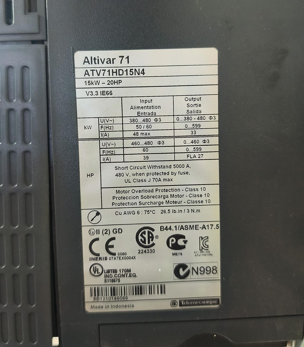 Küçük resim: Schneider Altivar  ATV71HD15N4 15KW