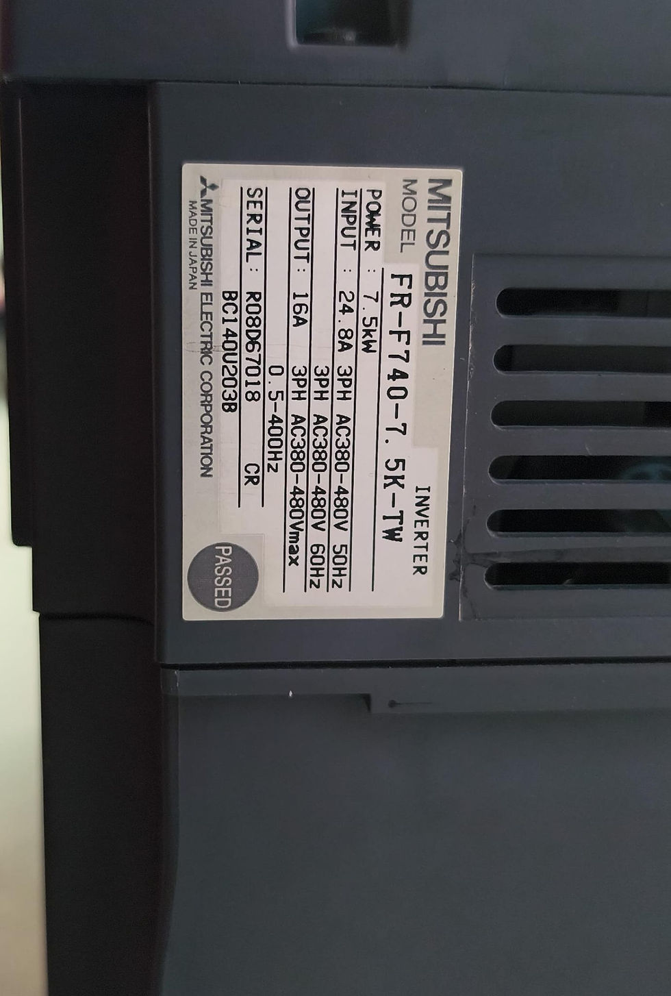 Küçük resim: MİTSUBİSHİ FR-F740 7.5KW SÜRÜCÜ