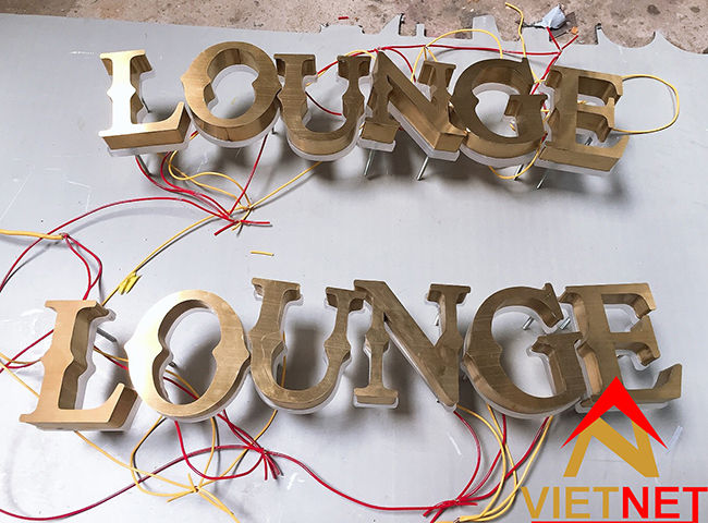 gia công chữ nổi inox vàng