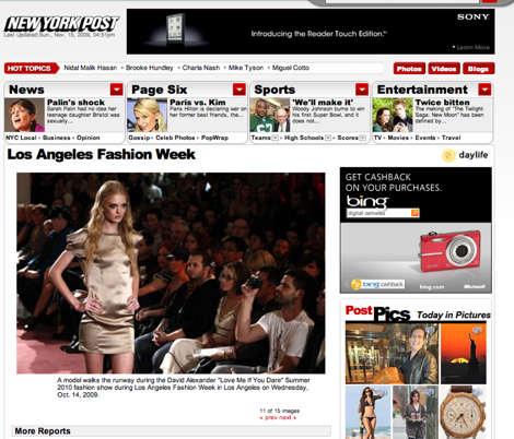 David Alexander LA Fashion Week New York Post Feature
