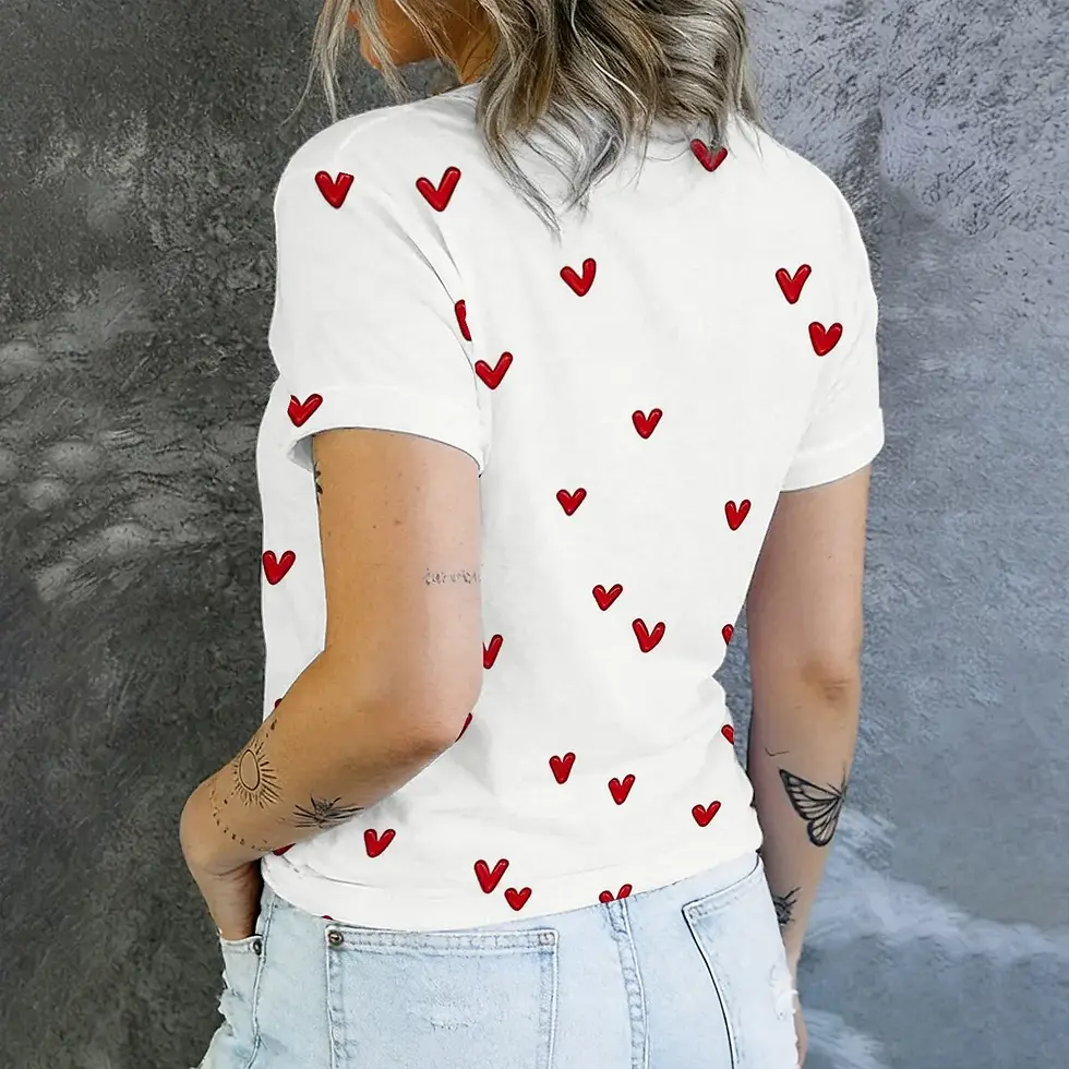 Miniature : Vue de dos du T-shirt Coeur de Toulouse pour femme