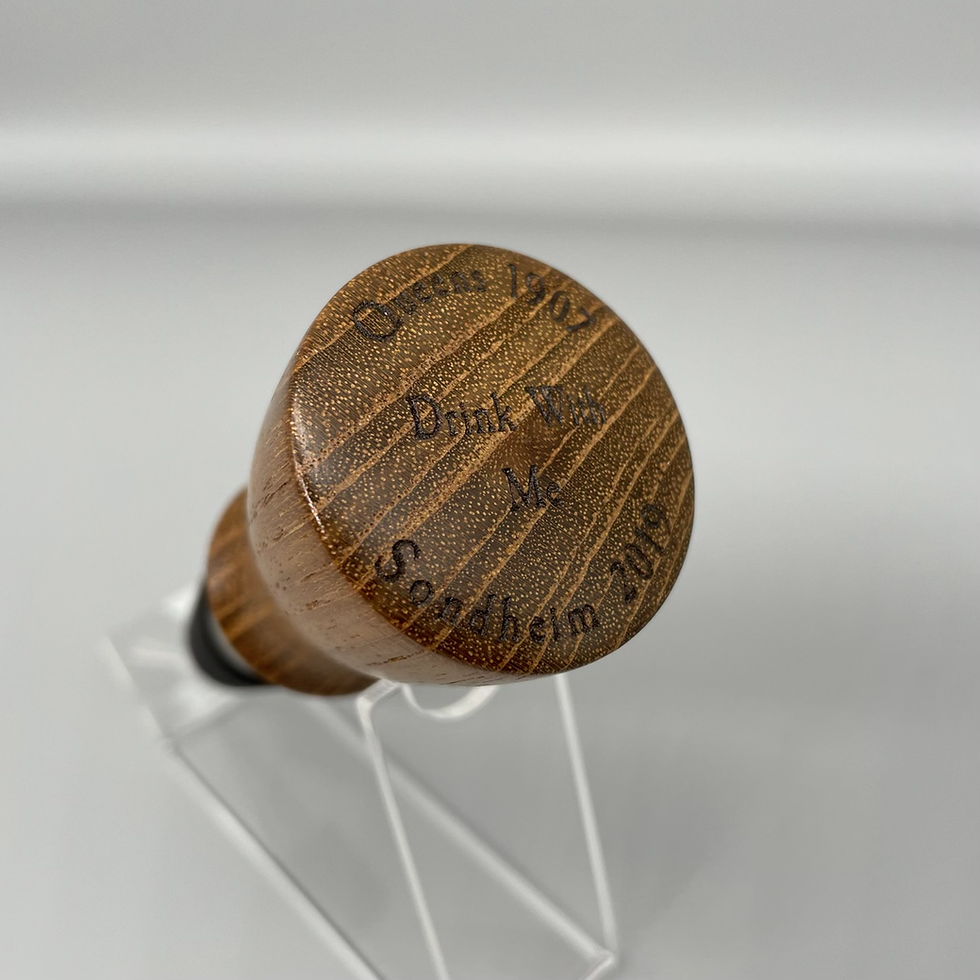 Thumbnail: Queens/Sondheim Theatre Stainless Steel Bottle Stopper