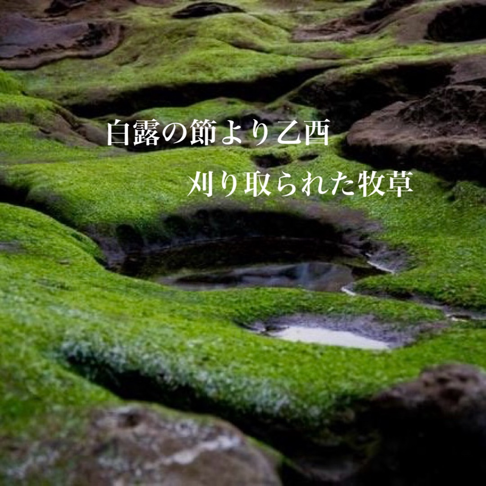 【天中殺】長月（ながつき）　9月7日（日）〜10月7日（火）　白露の節より乙酉　刈り取られた牧草　キーワードは、行動優先、後退不可能、庶民的