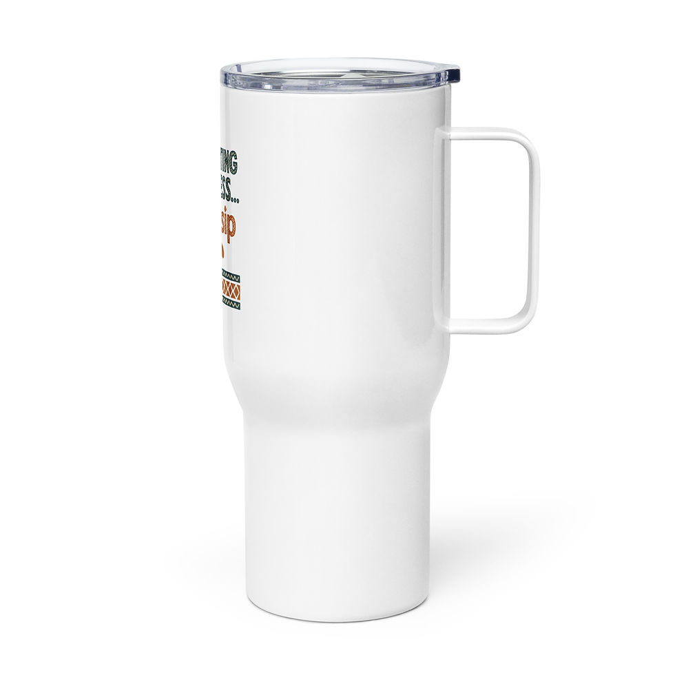 Thumbnail: Manifesting Travel mug with a handle