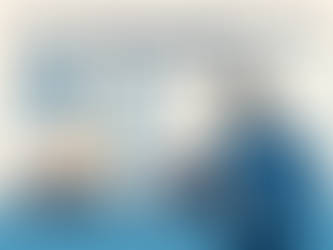 Illustration of machine learning in shipping showing a crew member analyzing AI-driven data with cargo ships and predictive analytics icons.