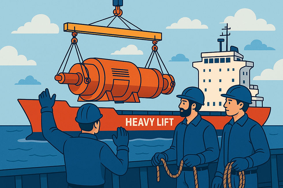 đïž Heavy Lift Crews in Action: How They Manage Oversized Maritime Cargo