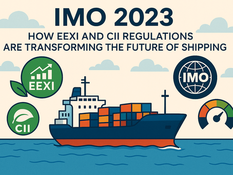 🌿 IMO 2023: How EEXI and CII Regulations Are Transforming the Future of Shipping