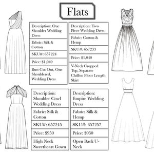 Wedding Dress Design Specifications