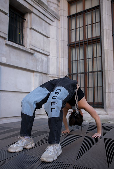 CRUÈL SS19 Serie Two Lookbook - Patch Shadow Jeans