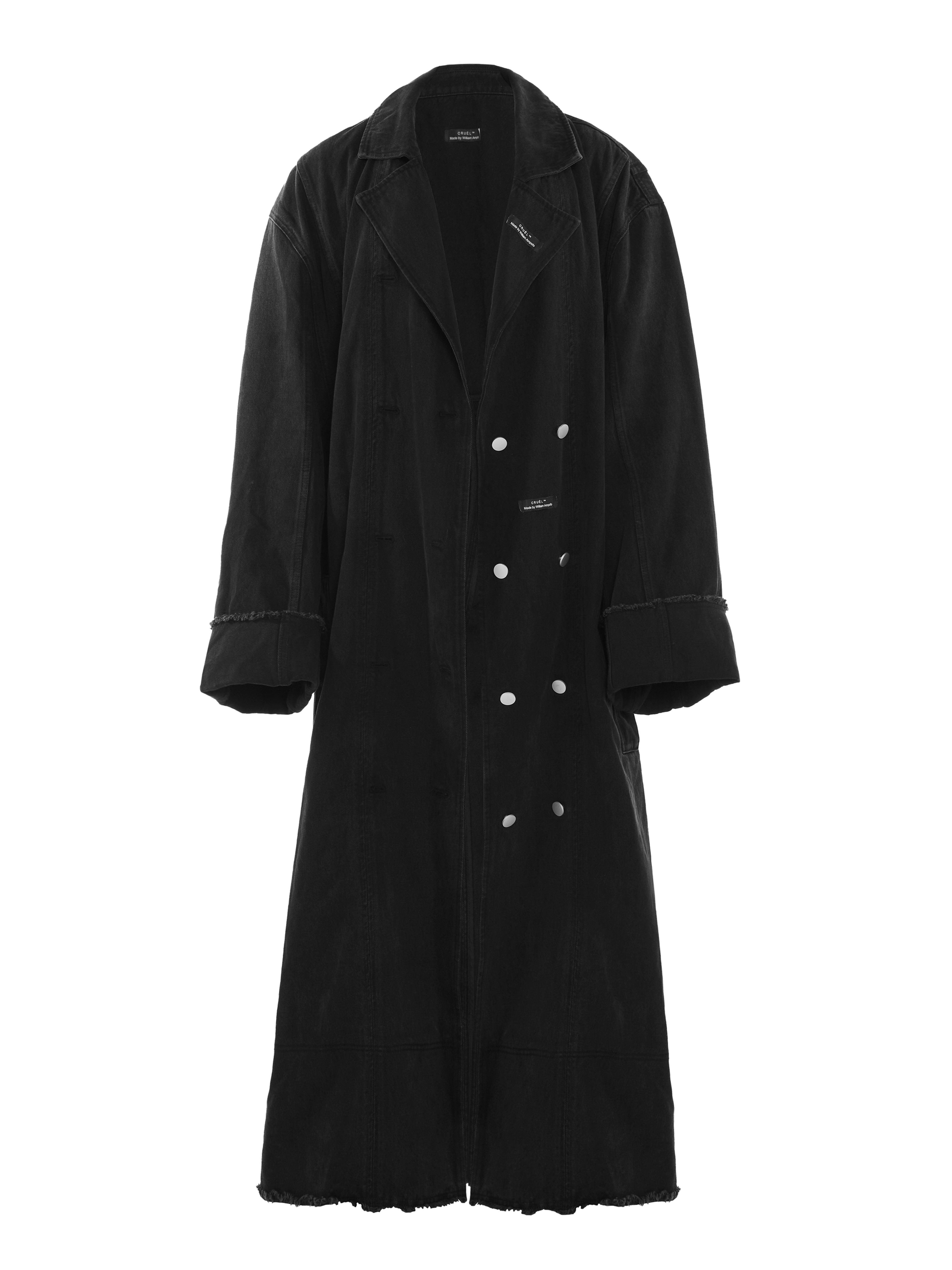RAGLAN BREASTED MAXI COAT