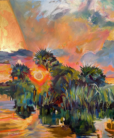 Coastal landscapes, South Georgia landscapes, Bell's Landing, Savannah, lush scenery, dramatic sunset painting, Coastal Georgia art, Coastal Georgia Paintings, large, abstract, paintings, Savannah Art, Savannah Coastal Paintings, Keller A. Jones, Keller Jones, Keller Jones Fine Art, Expressionistic, expressionist, Landscapes, Southeastern Landscape Painting, Georgia Artists, Georgia Fine Artists, Savannah Fine Artists, Paintings and prints of Southern Coastal Art, Skidaway Island, The Okefenokee Swamp, Lake Junaluska, Lily Pads on the Okefenokee, Bell's Landing, Savannah, Dauphin Island Bird Sanctuary, Oyster shell art, Paintings of the Sun, Salt Marsh on the Altamaha River, Swamp Lilies, Dramatic Southern Skycapes , Edisto River, Jerico River, North Georgia Mountain paintings, North Georgia Art, Kanuga Lake Artwork, The Haunted Marsh on Skidaway Island, The Crescent River, Georgia, Pickeney Island, South Carolina, Wassaw Island, Louisiana Swamp scenes, Trees, scrub, beach scenes, coastal beach artwork, coastal beach scenes, Marshland in Savannah, Savannah Marsh paintings, Dauphin Island artwork, Dauphin Island Paintings, Skidaway Island Marsh artwork, Moon River, Moon River paintings, Savannah marsh paintings, Delegal Creek paintings, Tybee Island Artwork, Tybee paintings, Little Tybee, Beach Hammock, Tybee Island paintings, Coastal Alabama, dramatic oil painting of Aiken sunset, Keller A Jones, Keller Jones, southern landscapes, brilliant, colorful, and powerful, gold, metallic        