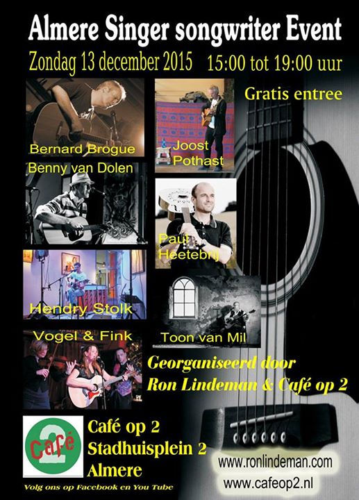 13 december Benny Official Live @ Cafe op 2 Almere #WeLoveTour
