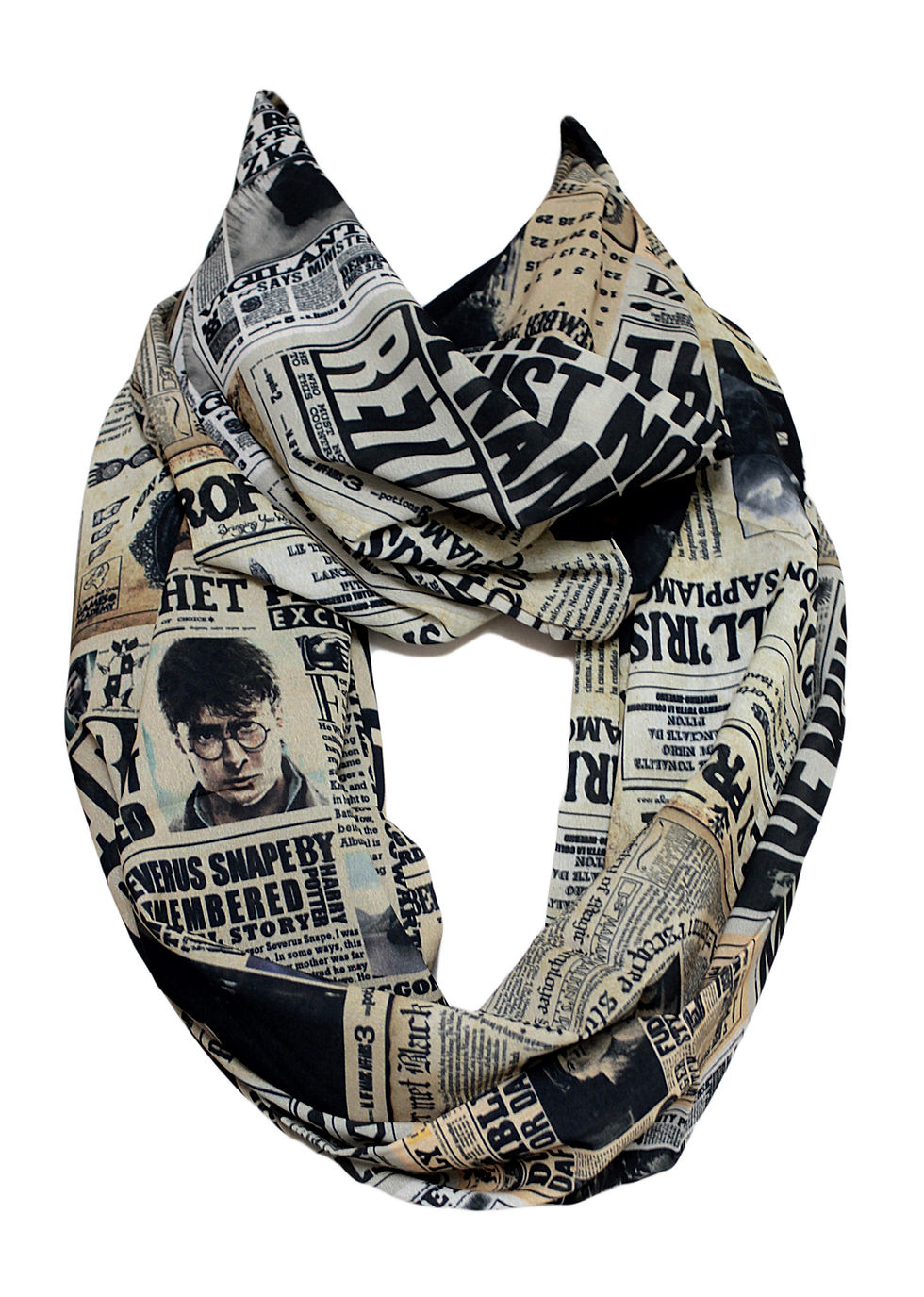 Thumbnail: Harry Potter Infinity Scarf Gift For Her Book Geek Fashion