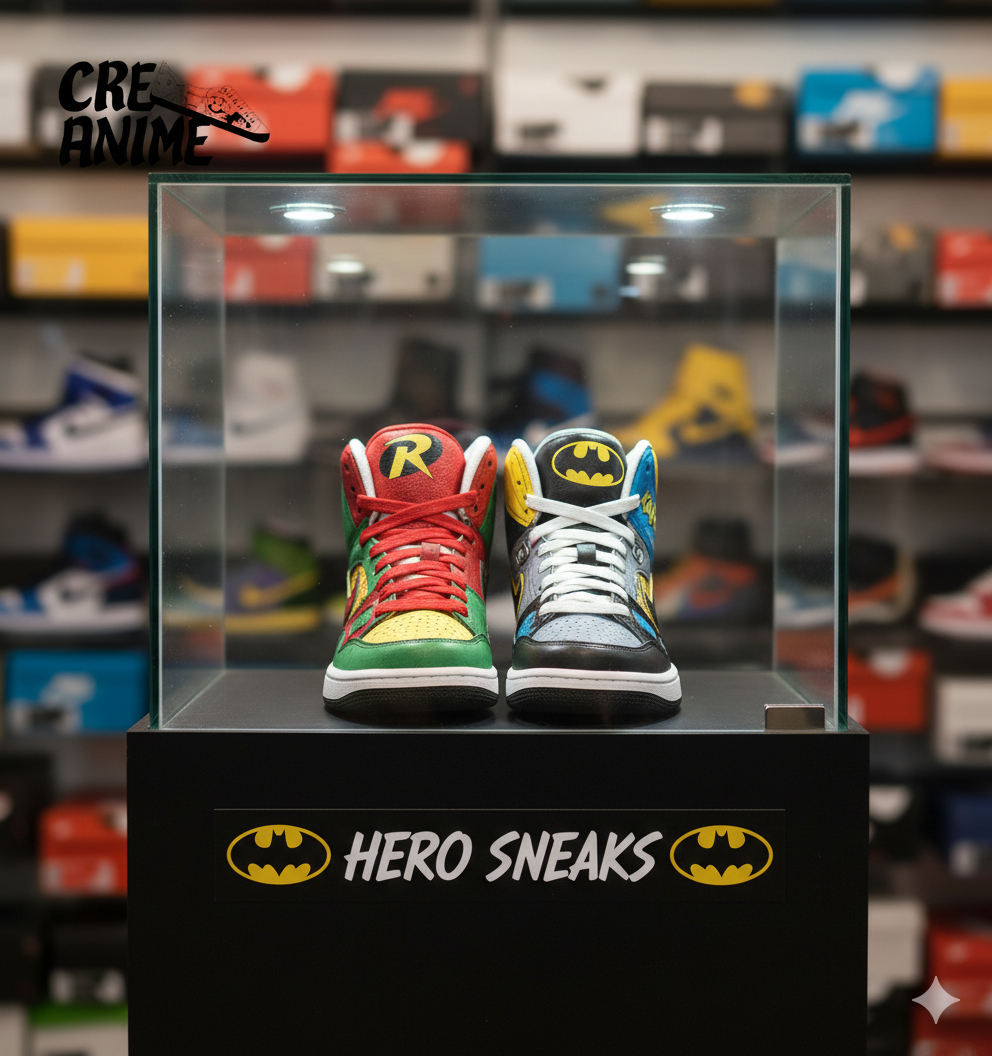 Nike Son of Force / Court Vision Mid Custom "Batman & Robin"