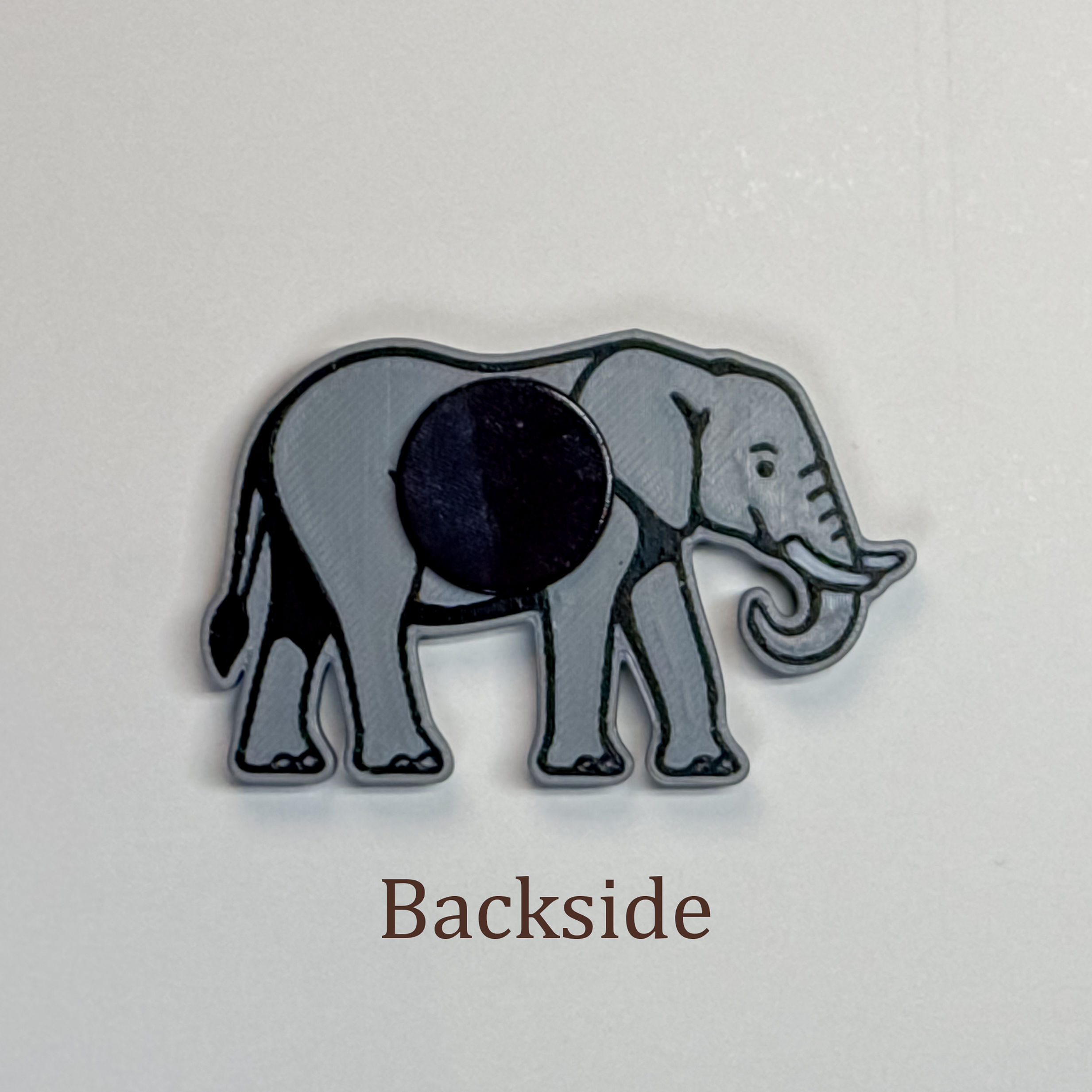 Elephant Magnet Figurine | 3D Printed Mini Sculpture | Safari Gift