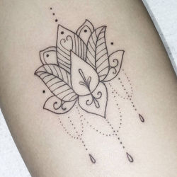 lotus by Gustavo Martins Tattoo