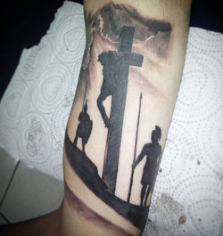 crucified by Gustavo Martins Tattoo