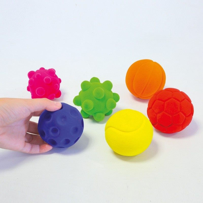 Miniature : Lot de 6 petites balles en velours