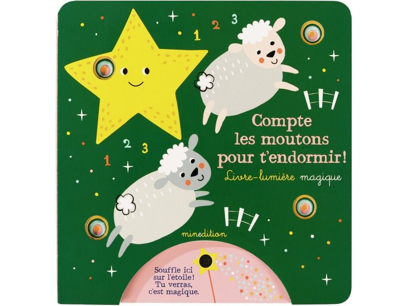 Livre-lumière à souffler: Compte les moutons !