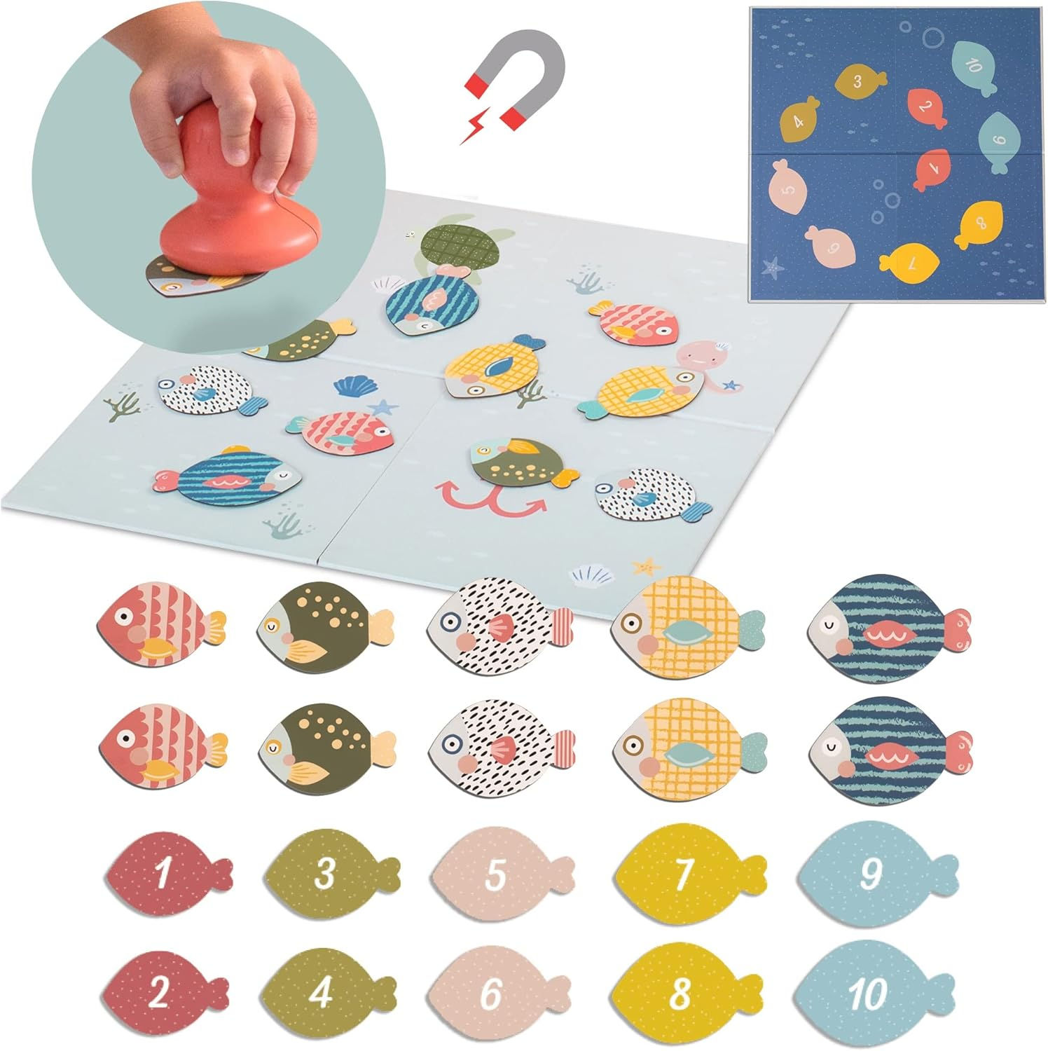 Jeu de pêche magnétique