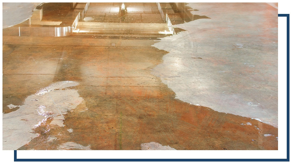 Large leak on an underground concrete floor