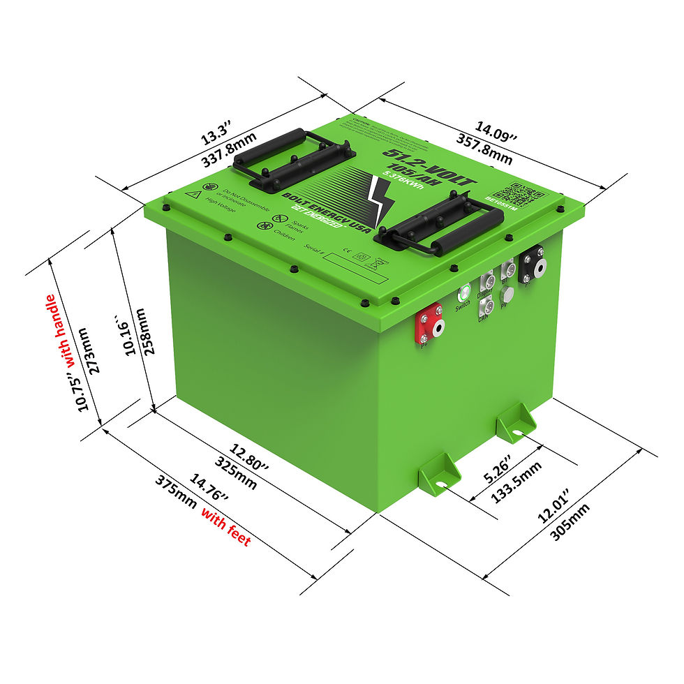 Thumbnail: Bolt Energy Battery Bundle, 51V 105ah, for Club Car Precedent, Tempo, Onward
