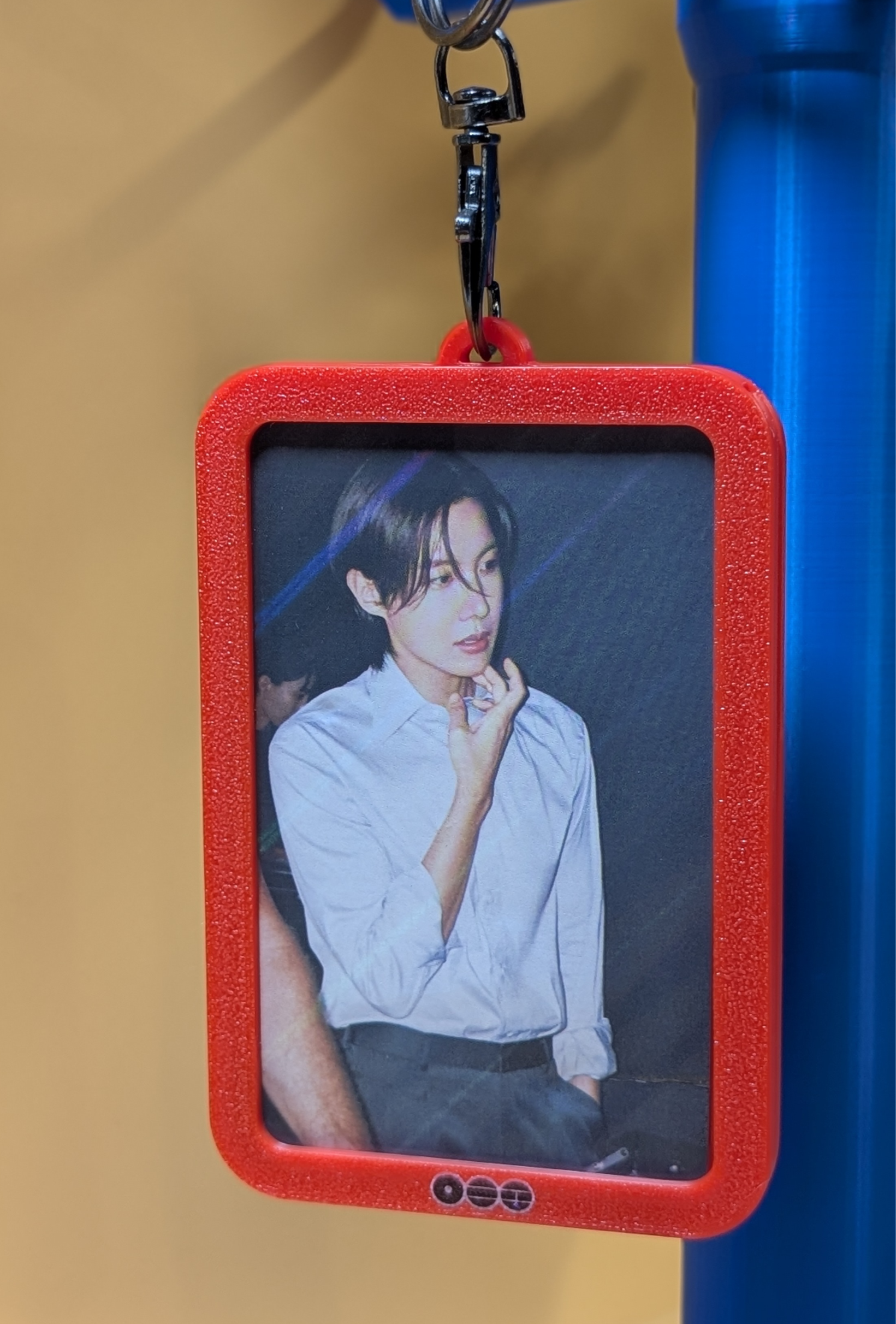 Double Sided Photo Card Holder with Keychain