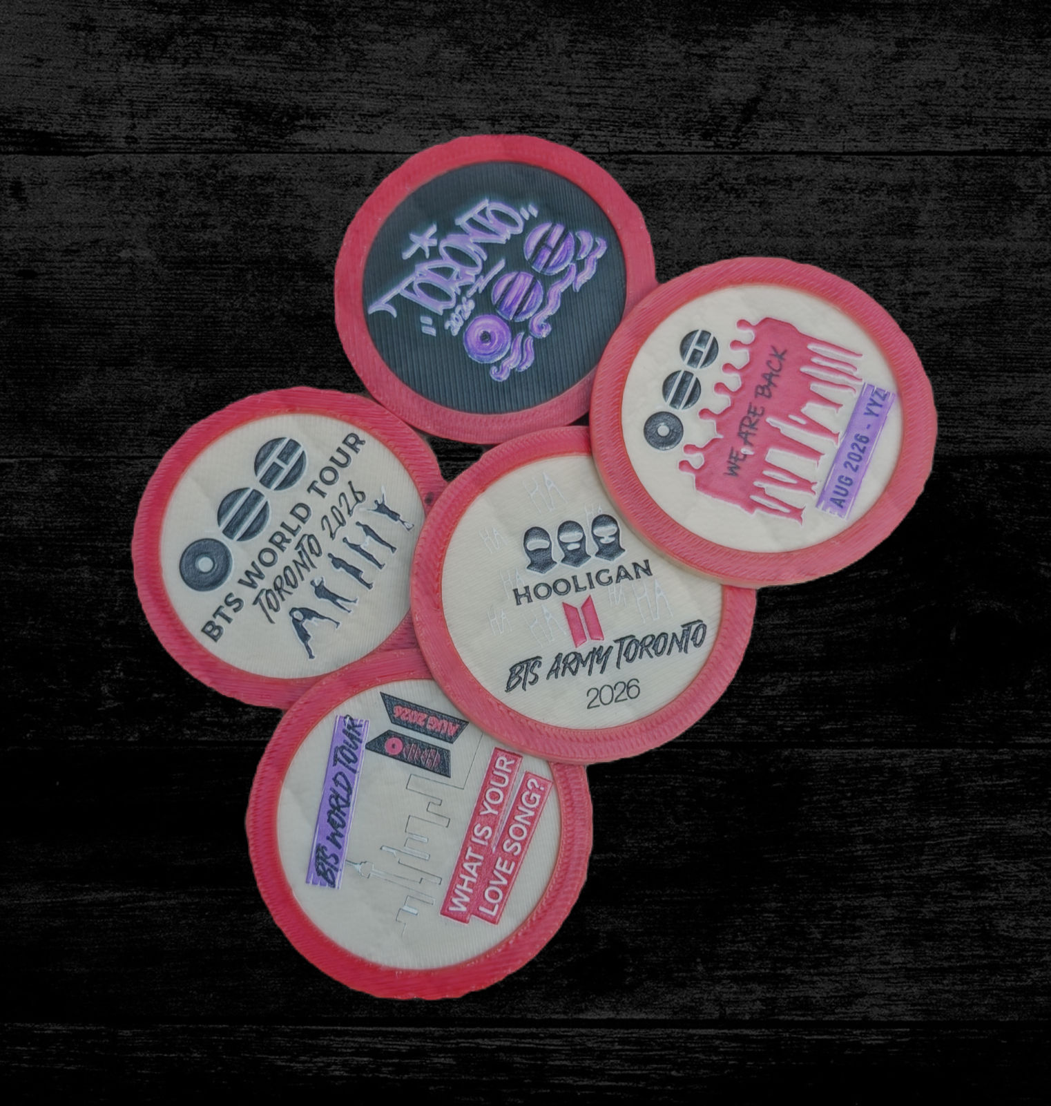 BTS Inspired Concert Coins - Bundle