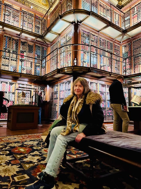 Me, contemplating all that literature.