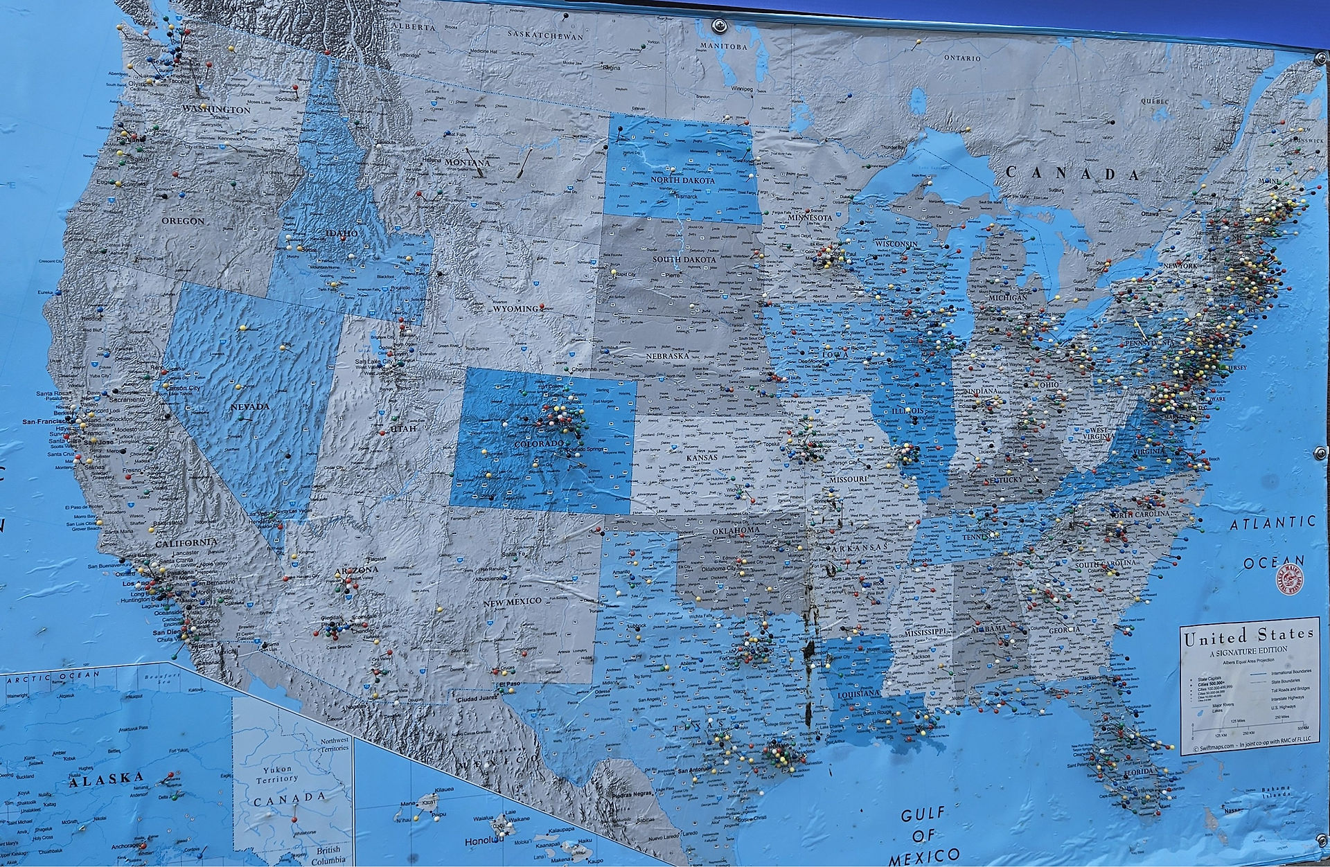 Visitors to Rockland - someone had already pinned Spokane