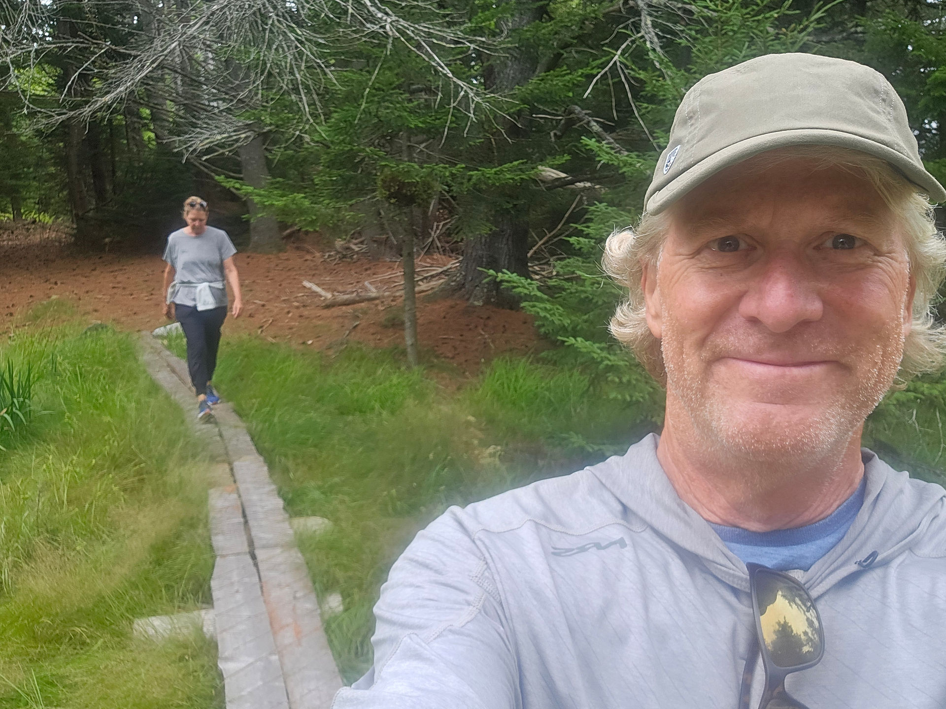 Hiking on MacMahan Island