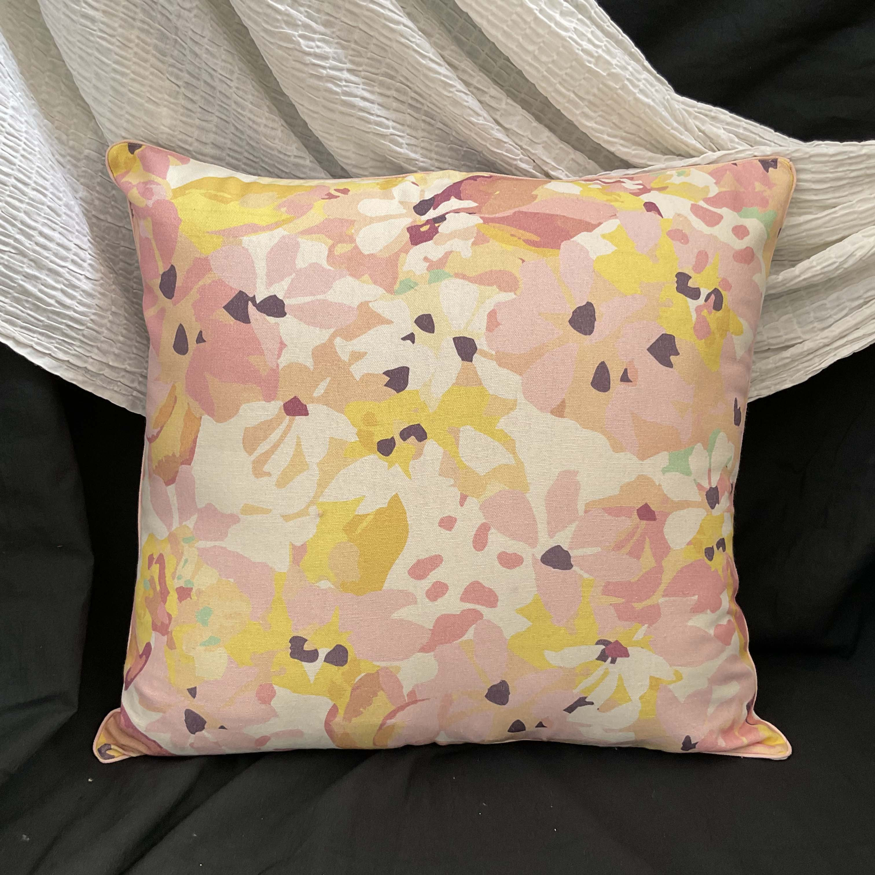 Blush Bloom Luxe Cushion
