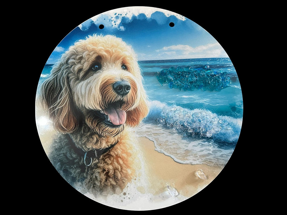 Thumbnail: Glass Embellished Wall Hangings - Beach Theme