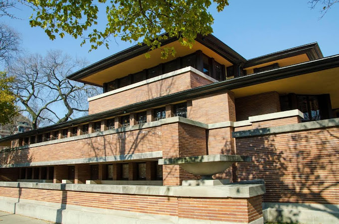 Frederick C. Robie House, Chicago, Illinois.