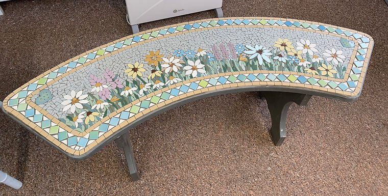 Spring Flower Bench