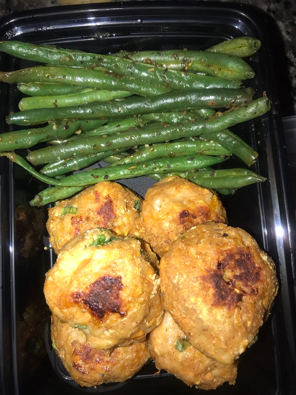 Sweet potato chicken poppers