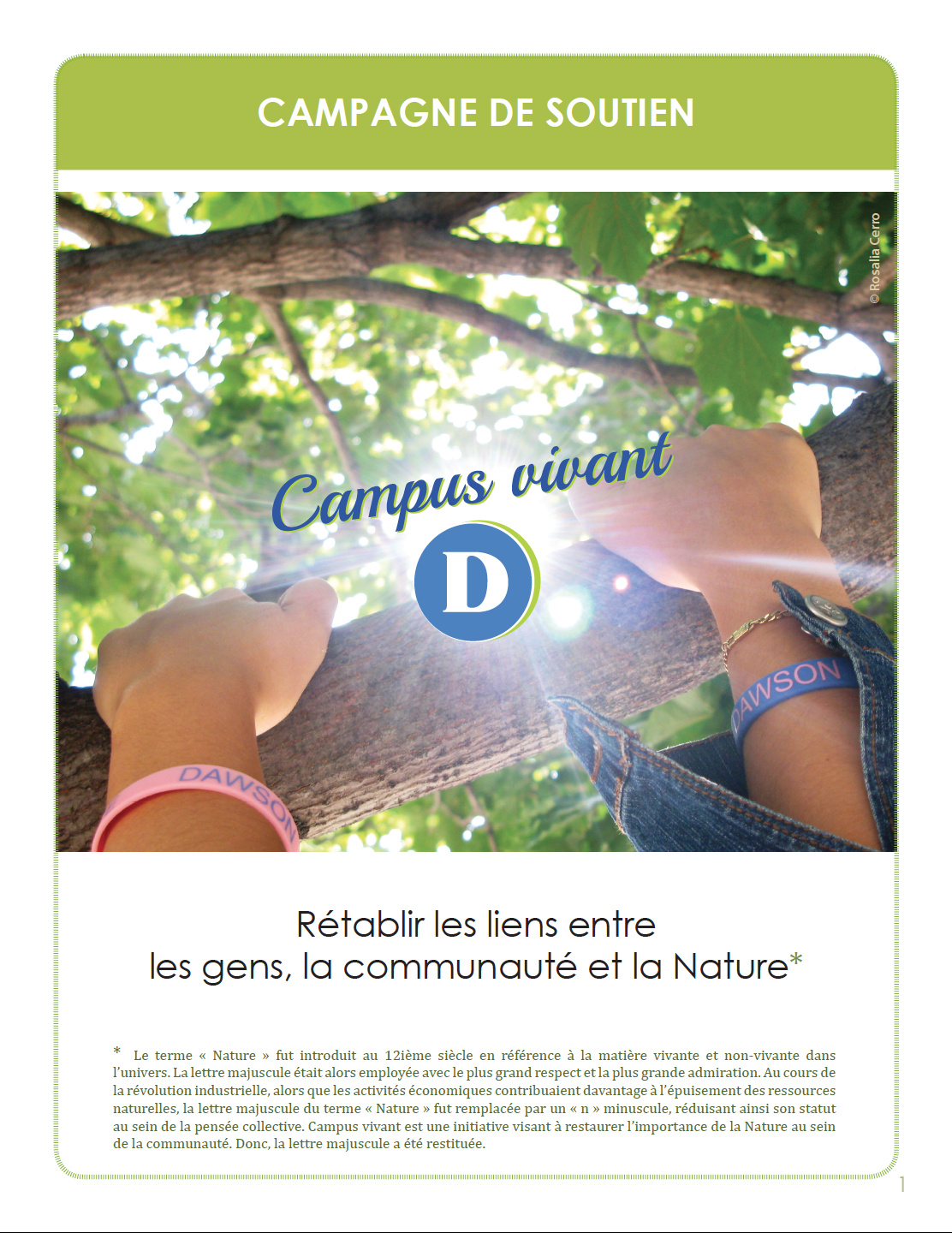 Page d'introduction / livret