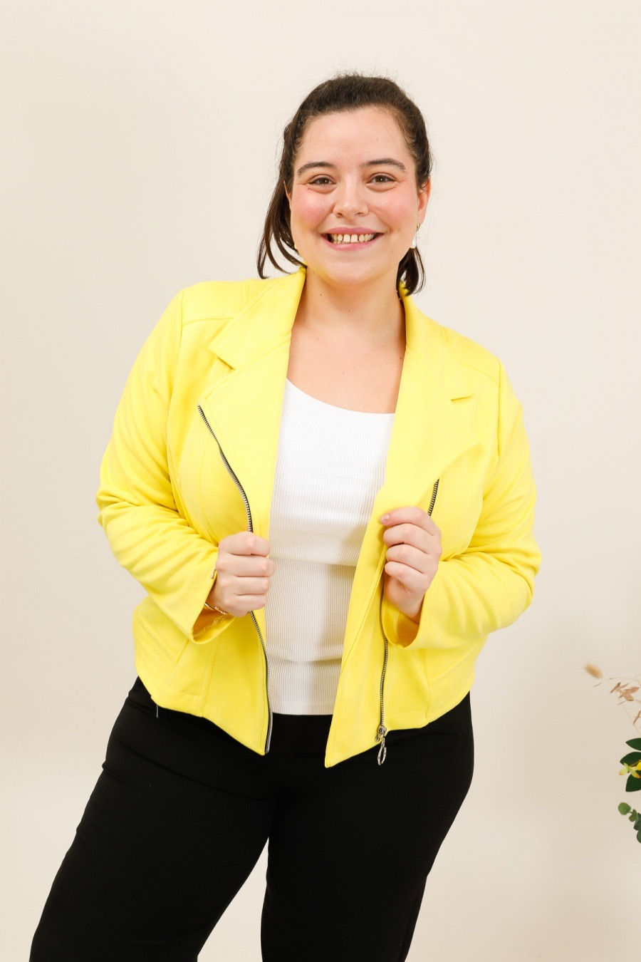 Miniature : Perfecto suedine Ornella jaune 🇫🇷